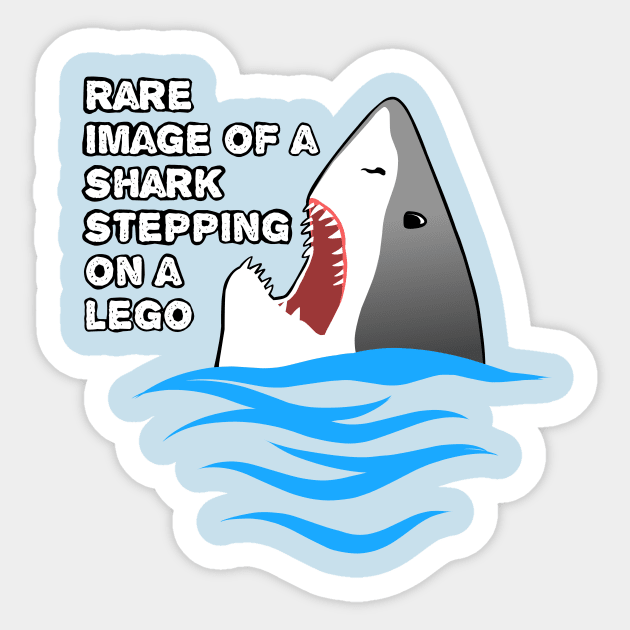 Shark pain Sticker by TimAddisonArt